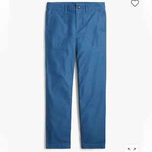 J Crew Blue Cotton Camp Pants 10